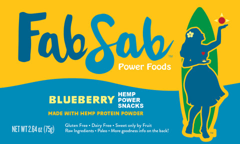 HEMP Power Snacks: Blueberry (with no nuts or coconuts +)